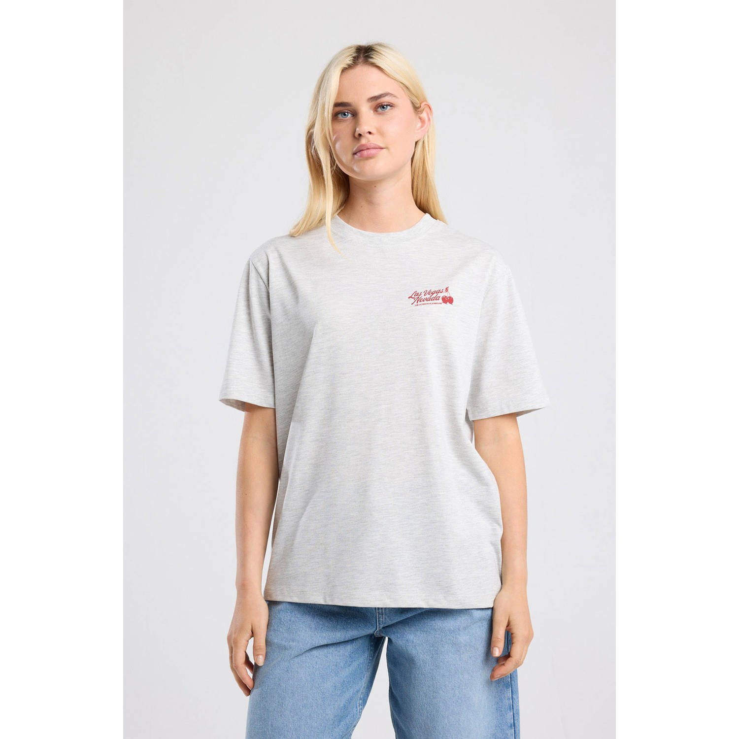 America Today T-shirt lichtgrijs