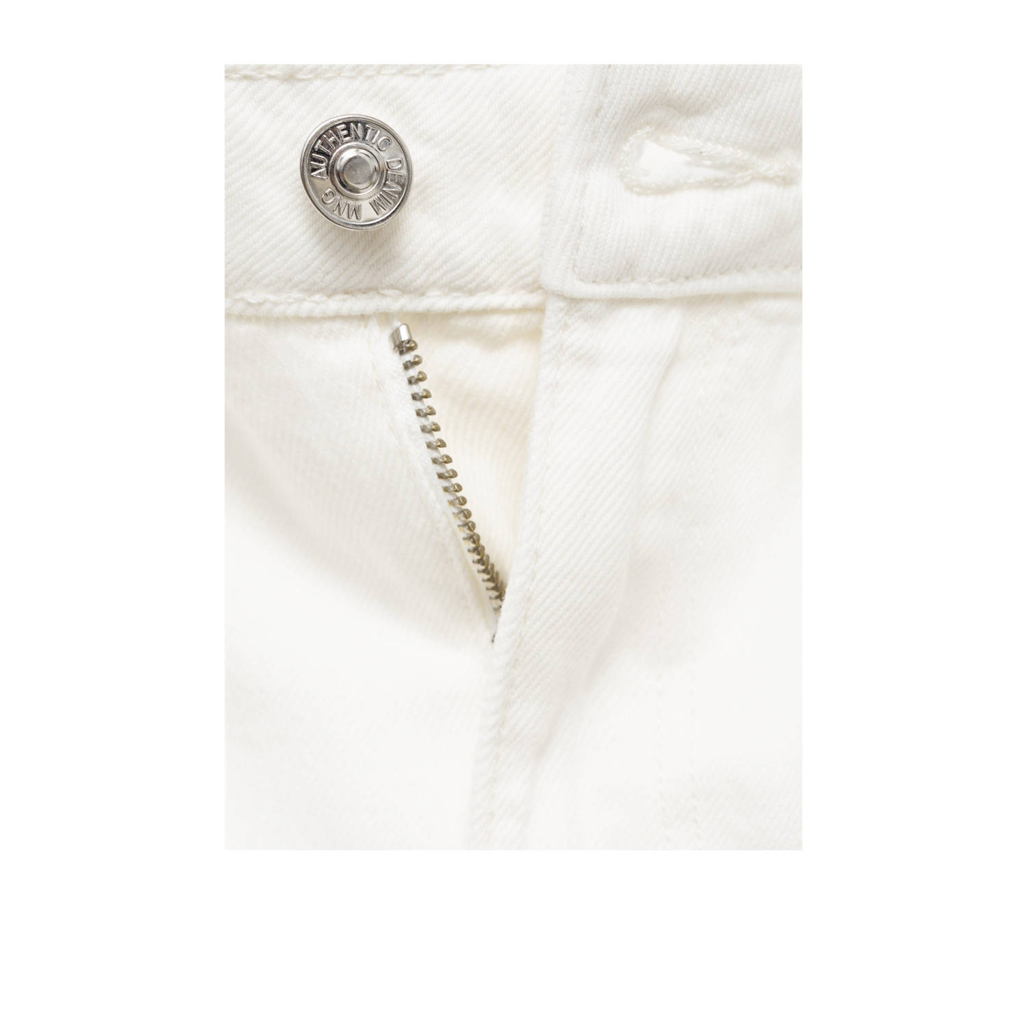 MANGO TEEN straight leg jeans wit