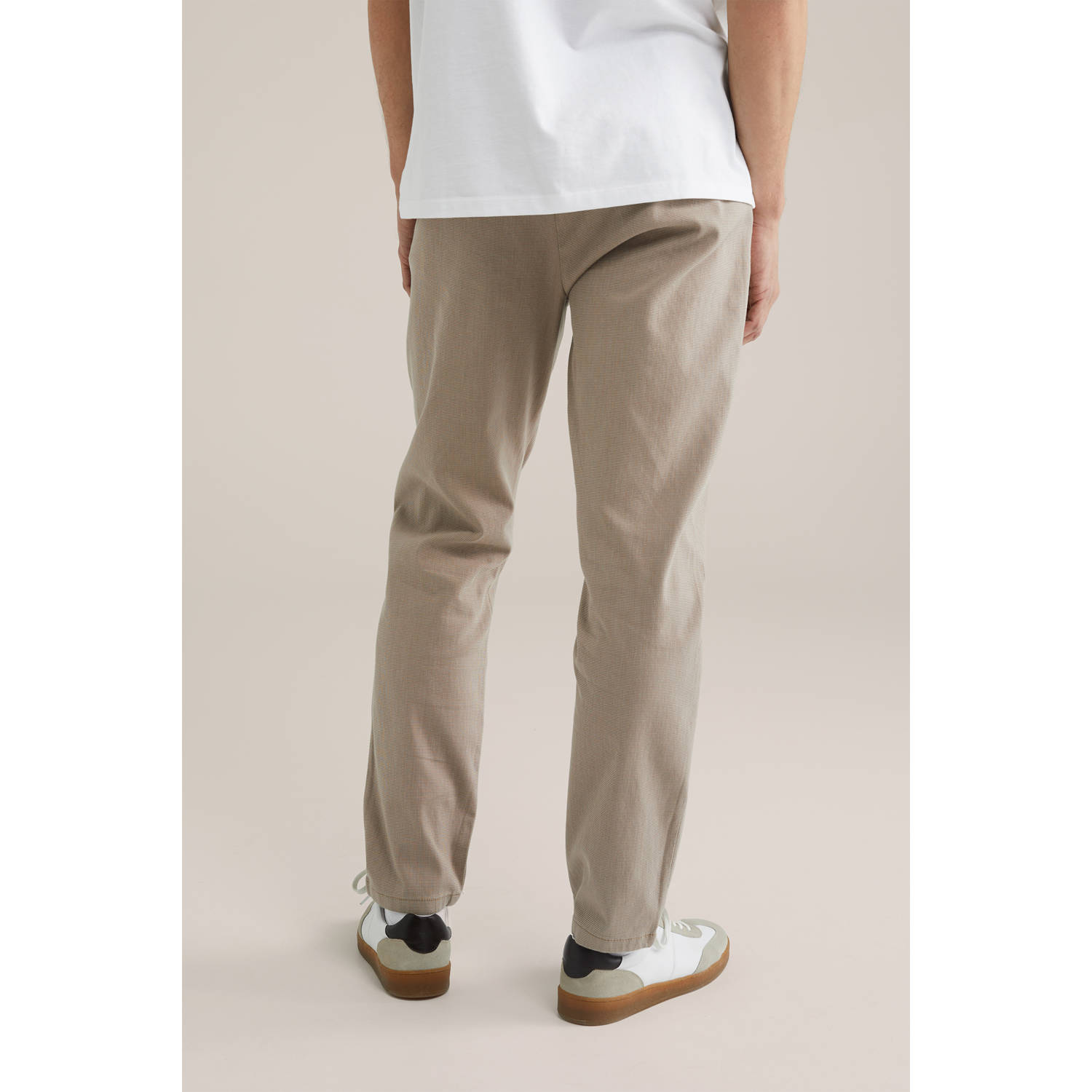WE Fashion slim chino beige
