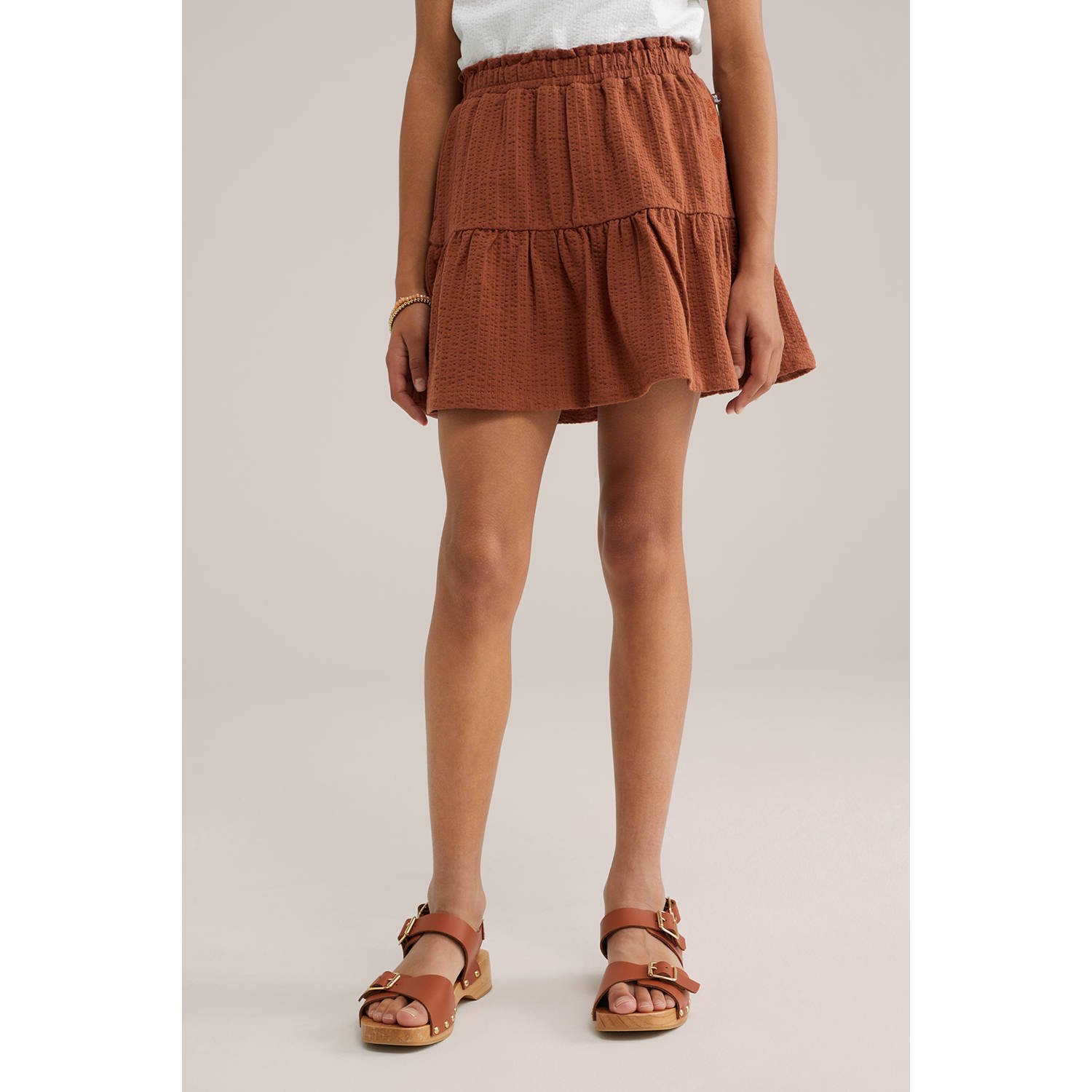 WE Fashion strokenrok bruin