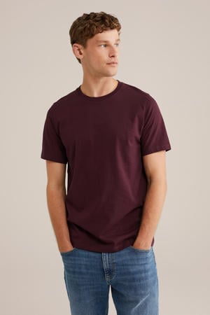 regular T-shirt donkerpaars