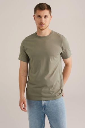 regular T-shirt olijfgroen
