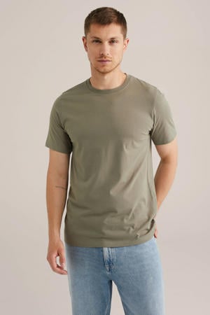 regular T-shirt olijfgroen