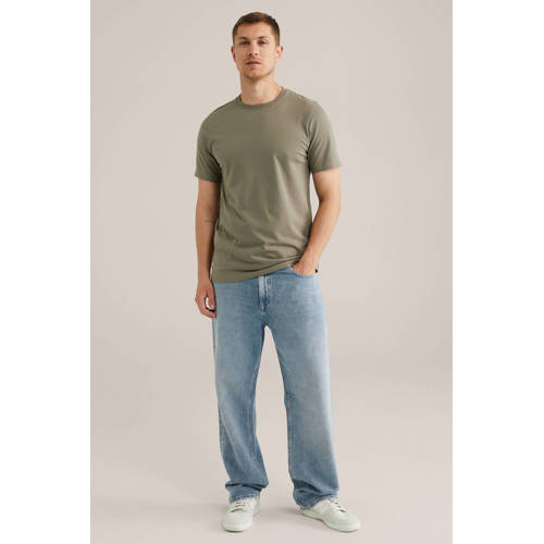 WE Fashion T-shirt olijfgroen afbeelding