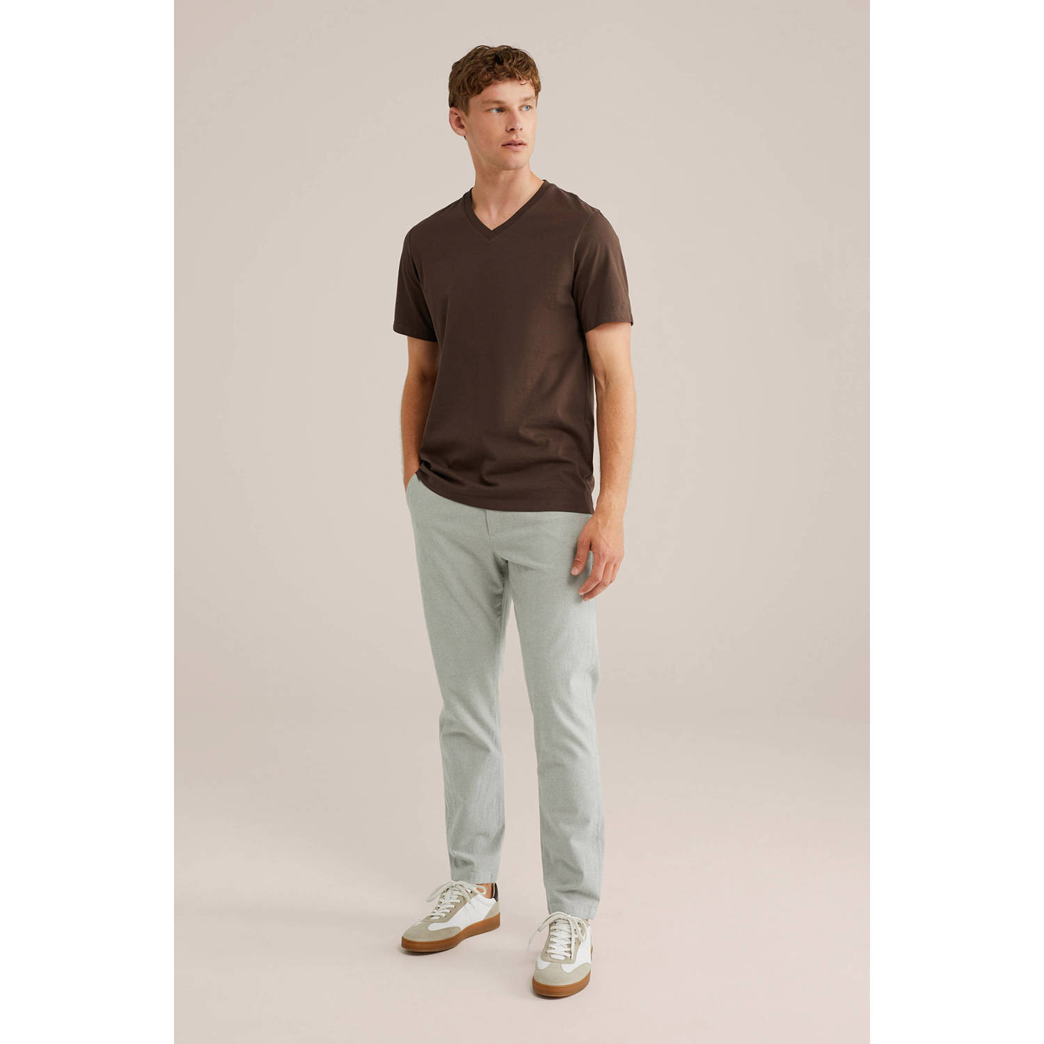 WE Fashion T-shirt bruin