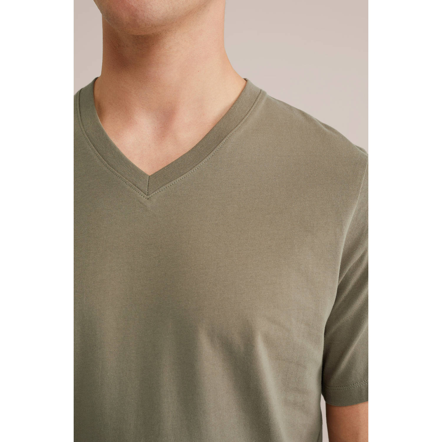 WE Fashion T-shirt olijfgroen