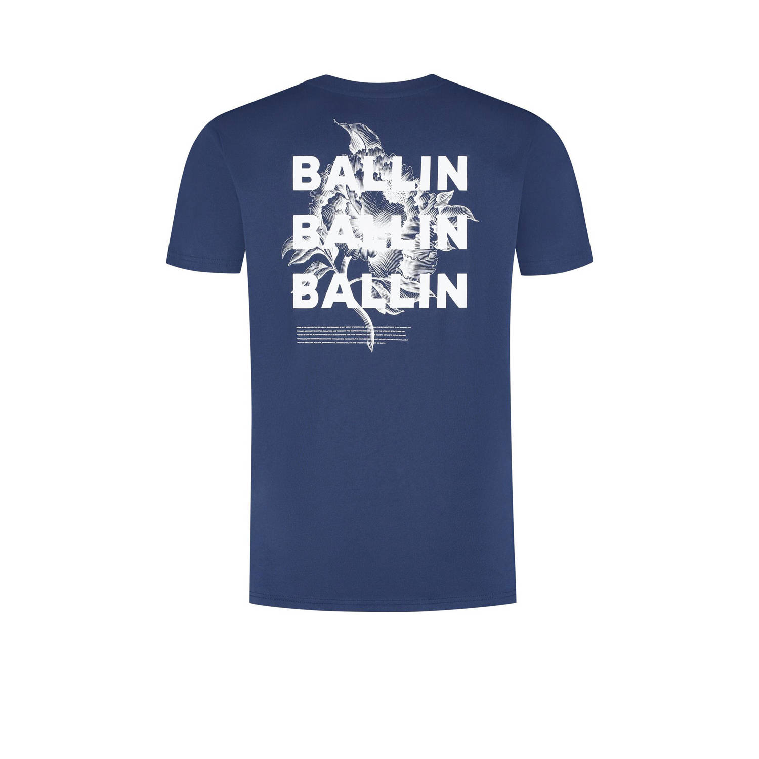 Ballin T-shirt donkerblauw