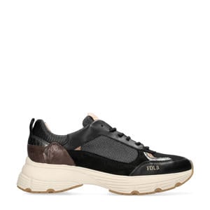 Mariola Luna chunky leren sneakers zwart