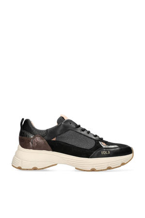 Mariola Luna chunky leren sneakers zwart