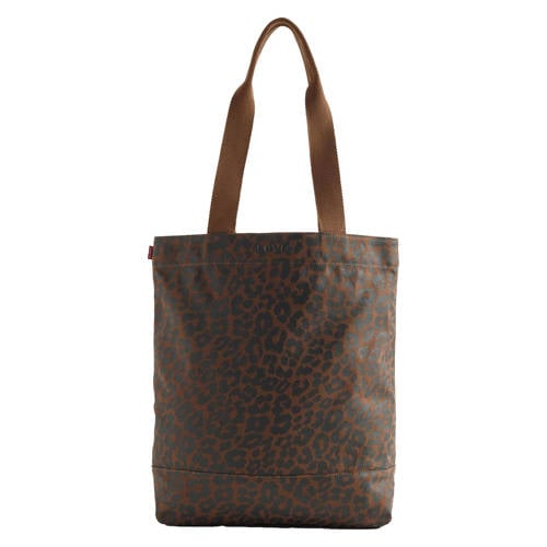 Levi's shopper Icon met panterprint bruin afbeelding