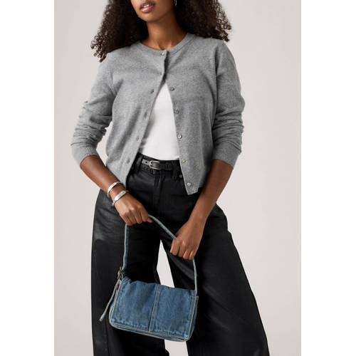 Levi's denim schoudertas Brennan blauw afbeelding