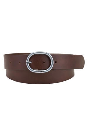 leren riem donkerbruin