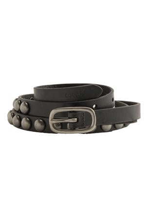 leren riem Glam Stud zwart