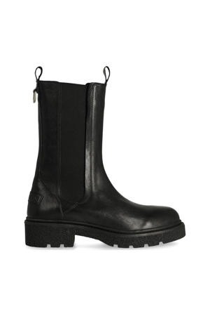 Jacy Shelly leren chelsea boots zwart