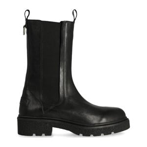 Jacy Shelly leren chelsea boots zwart