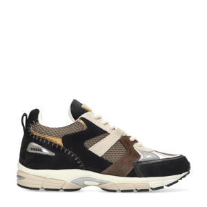 Abbey Run suède sneakers bruin/zwart