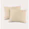 NOUS Living katoenen kussensloop beige - (50x70 cm) (set van 2)