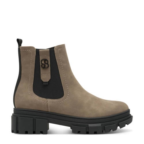 s.Oliver chunky enkelboots taupe afbeelding