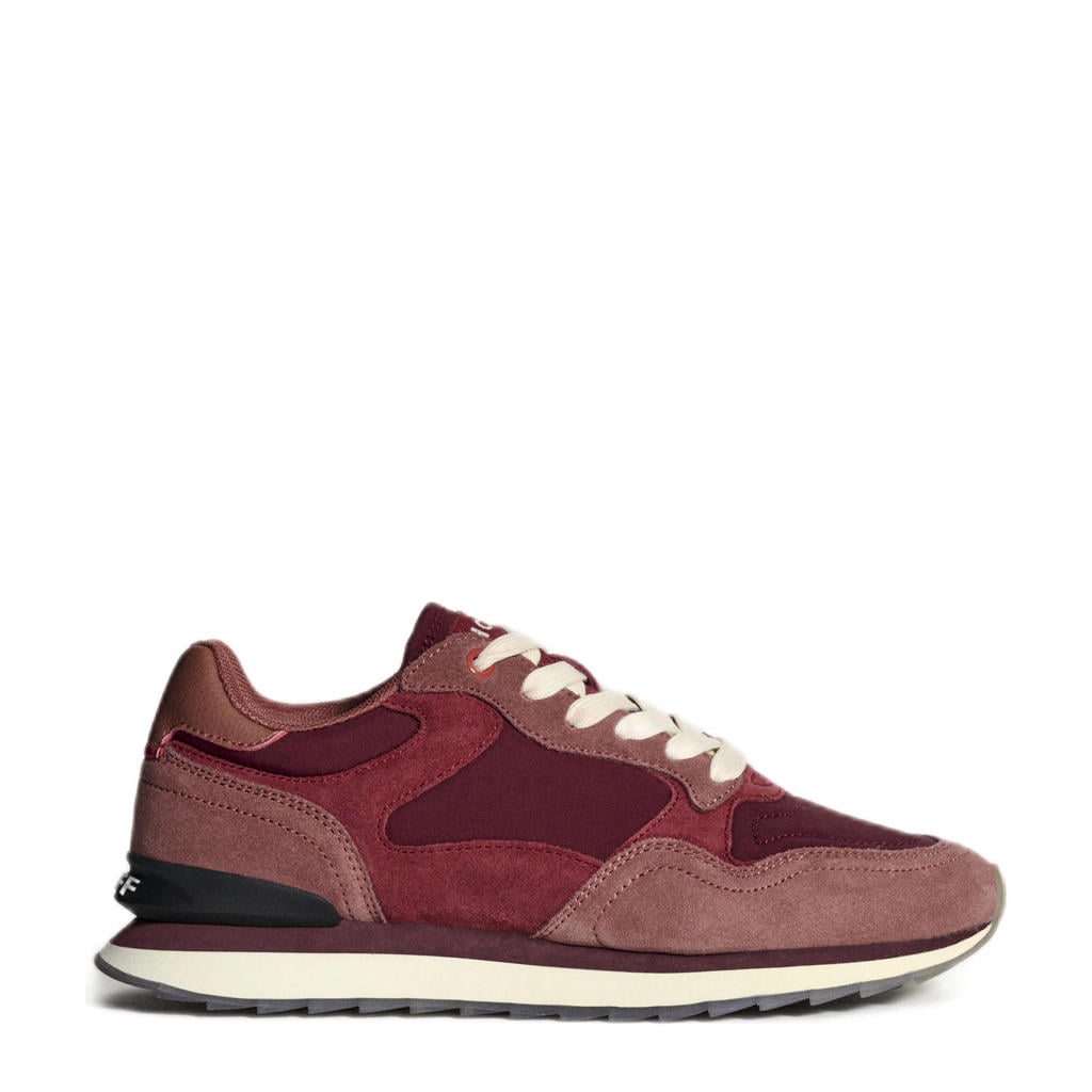 Bordeaux dames HOFF City suède sneakers met veters