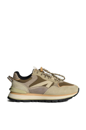 City off road suède sneakers beige/bruin