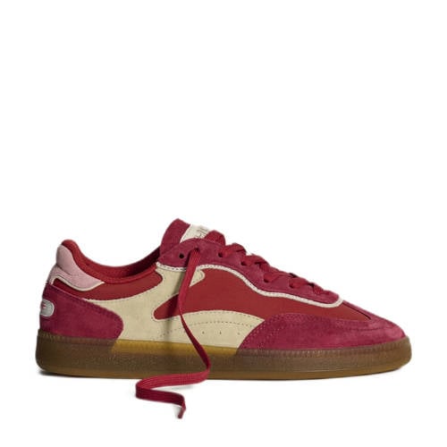 HOFF suède sneakers rood/ecru afbeelding