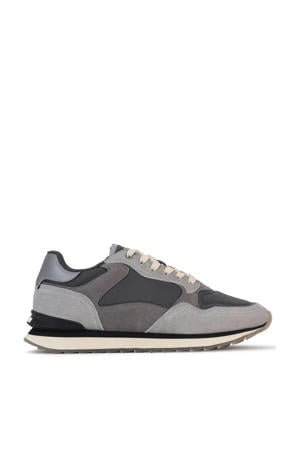 City leren sneakers blauw