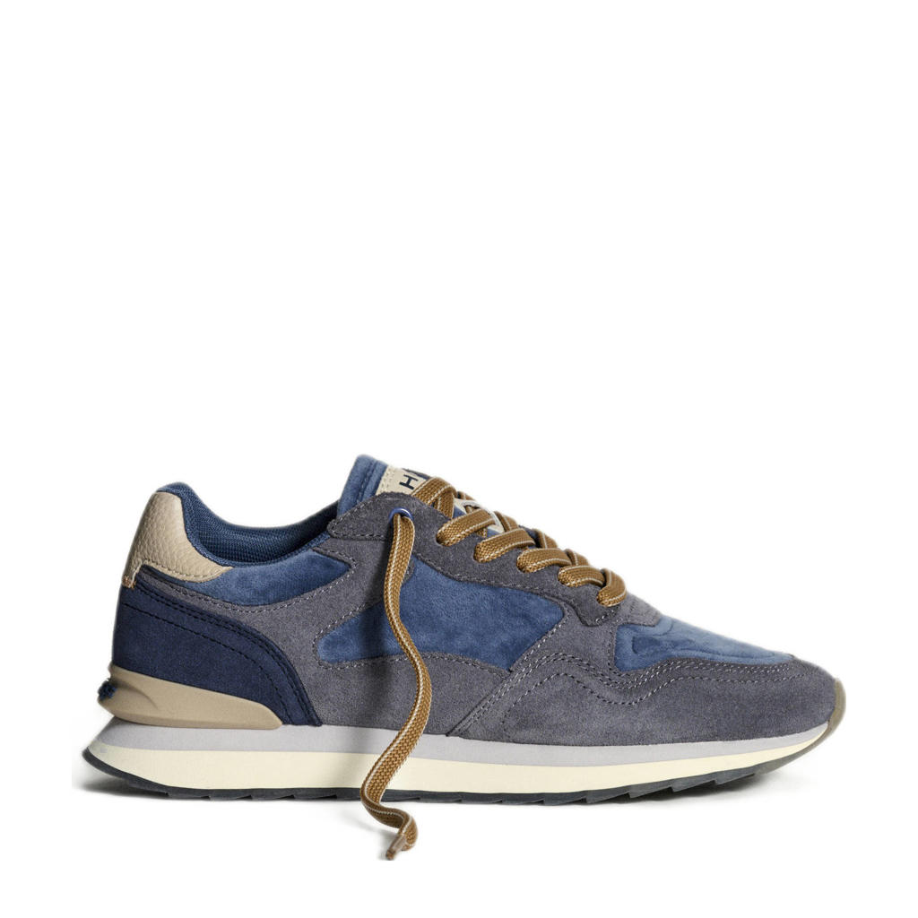 Blauwe dames HOFF City suède sneakers met veters