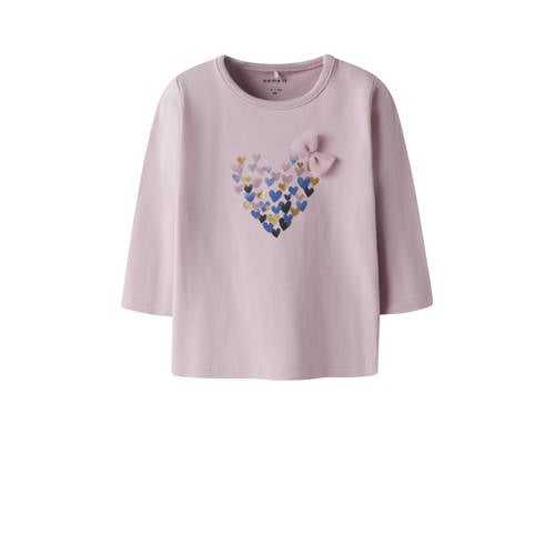 NAME IT BABY longsleeve lila met glitter afbeelding