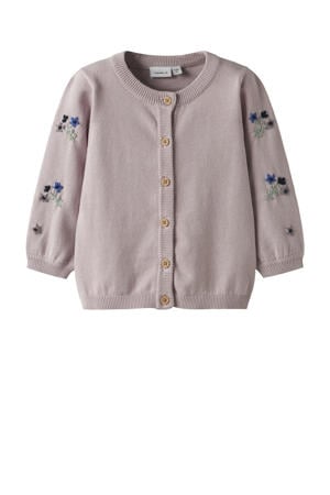 gebreid vest lila