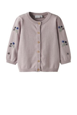 gebreid vest lila