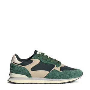 City  suède sneakers groen/beige