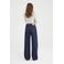 Cup of Joe Denim high waist wide leg jeans dark blue denim