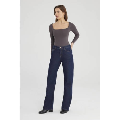 Cup of Joe Denim straight leg jeans dark blue denim afbeelding