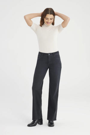 straight leg jeans black denim
