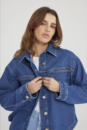denim spijkerjas dark blue denim