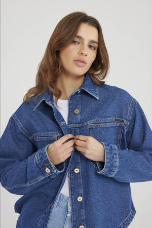 denim spijkerjas dark blue denim