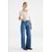 Cup of Joe Denim high waist wide leg jeans medium blue denim
