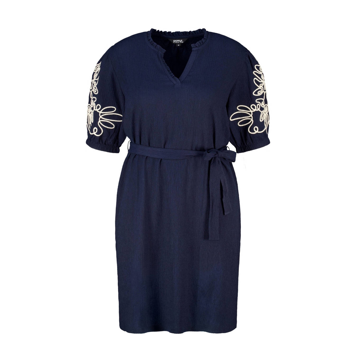 MS Mode korte jurk donkerblauw