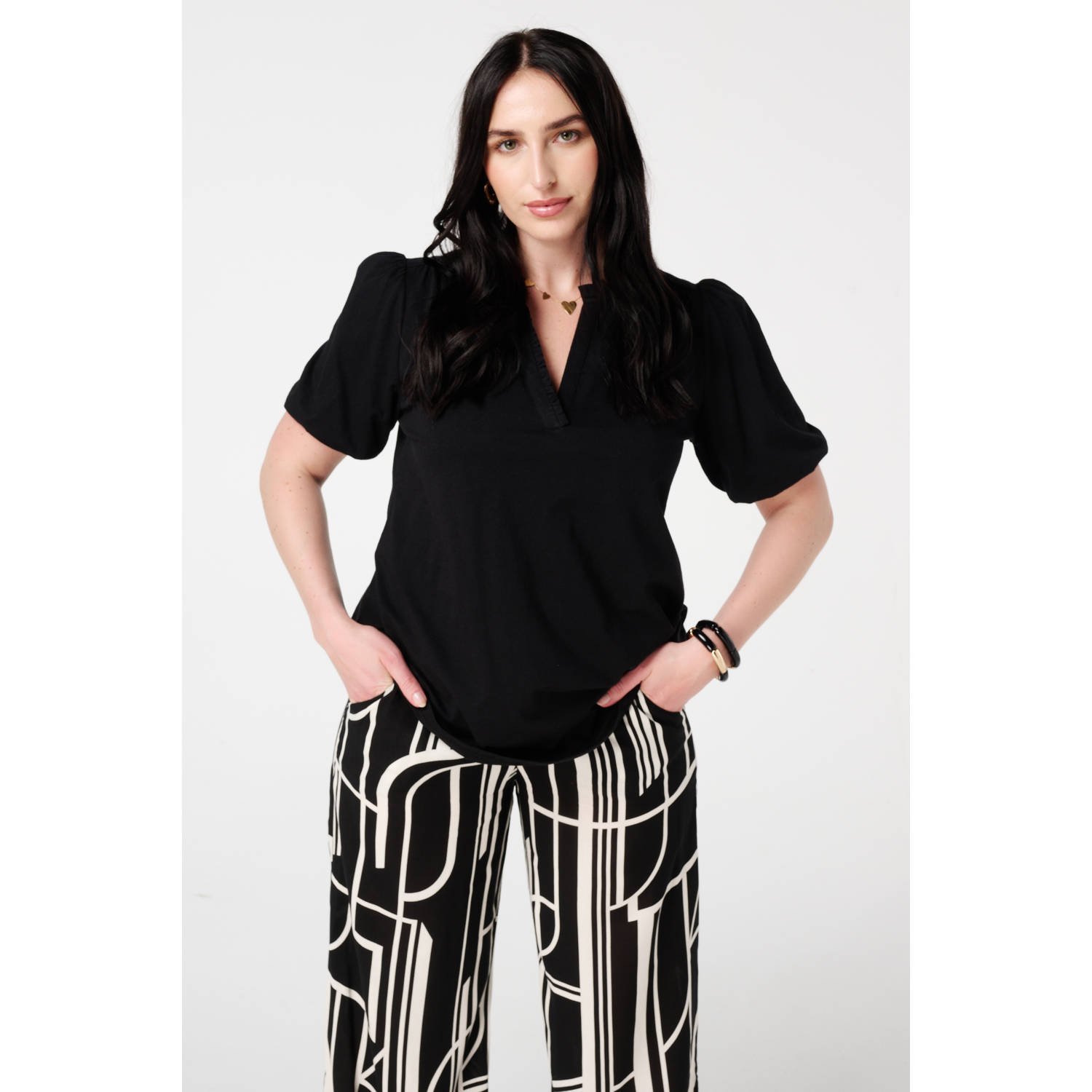 MS Mode top zwart