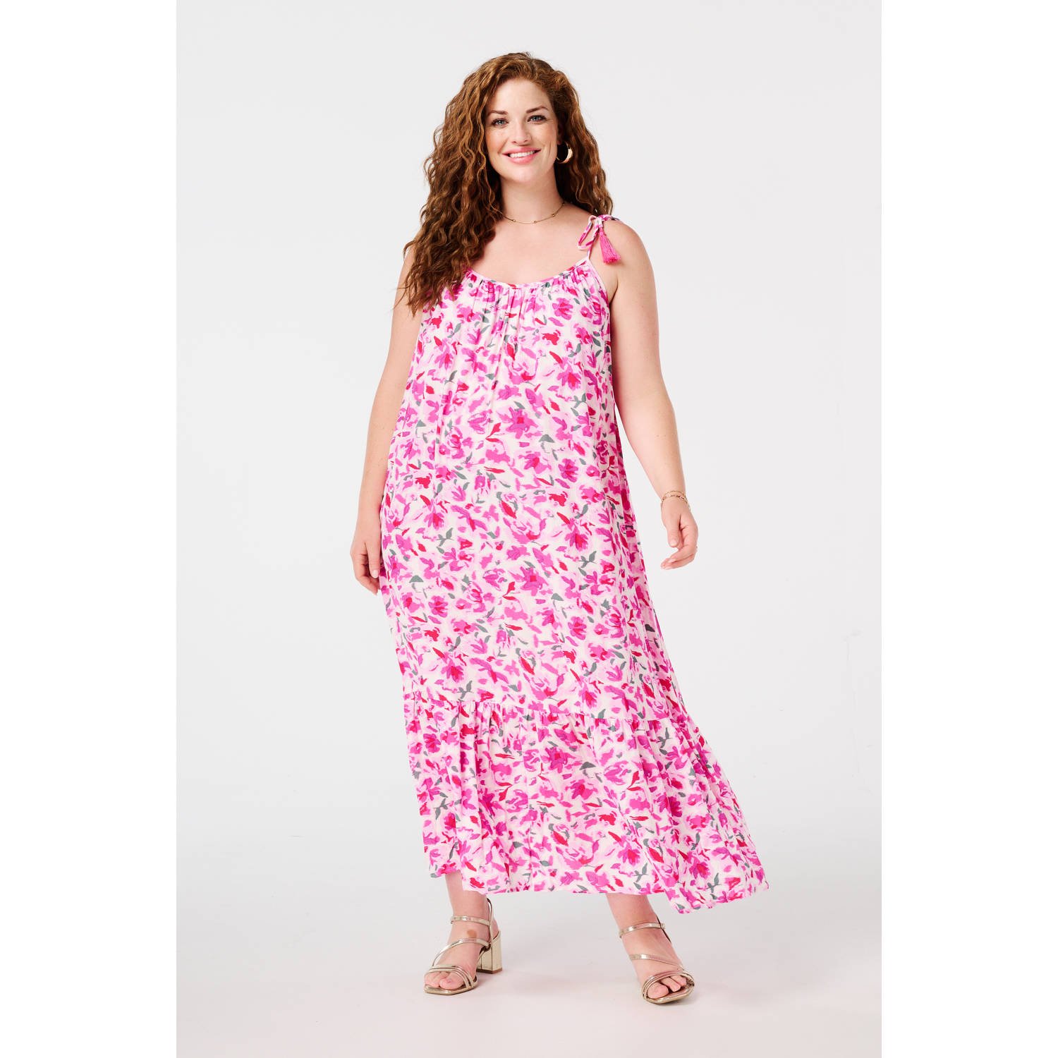 MS Mode maxi jurk roze