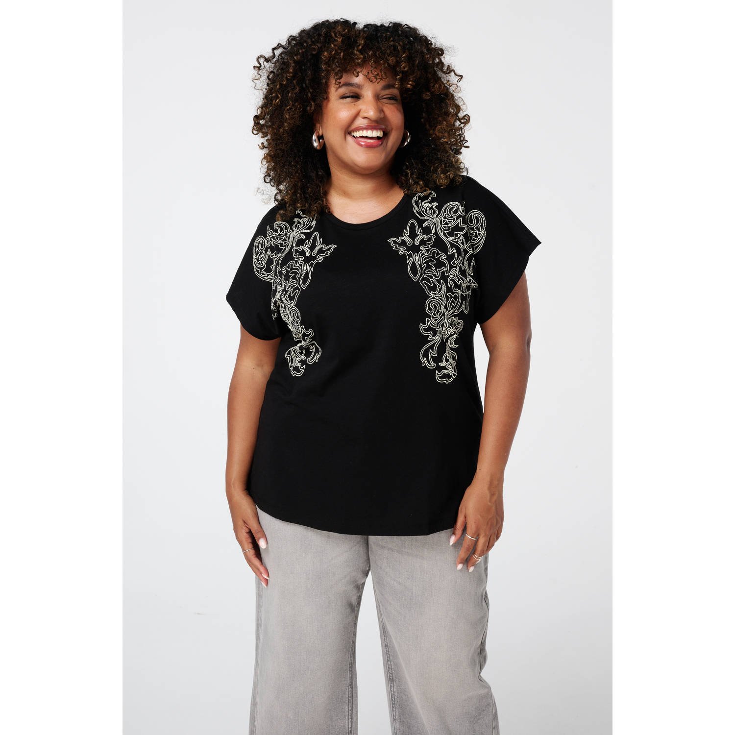 MS Mode T-shirt zwart
