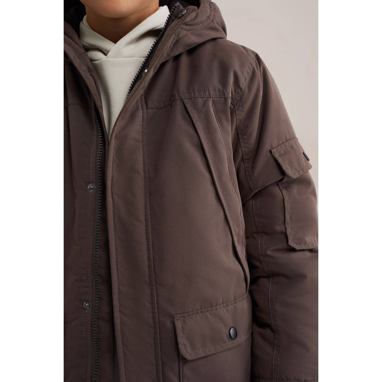 WE Fashion Blue Ridge parka bruin