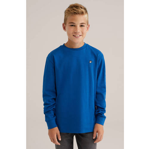WE Fashion longsleeve donkerblauw afbeelding