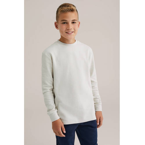 WE Fashion Blue Ridge sweater ecru afbeelding