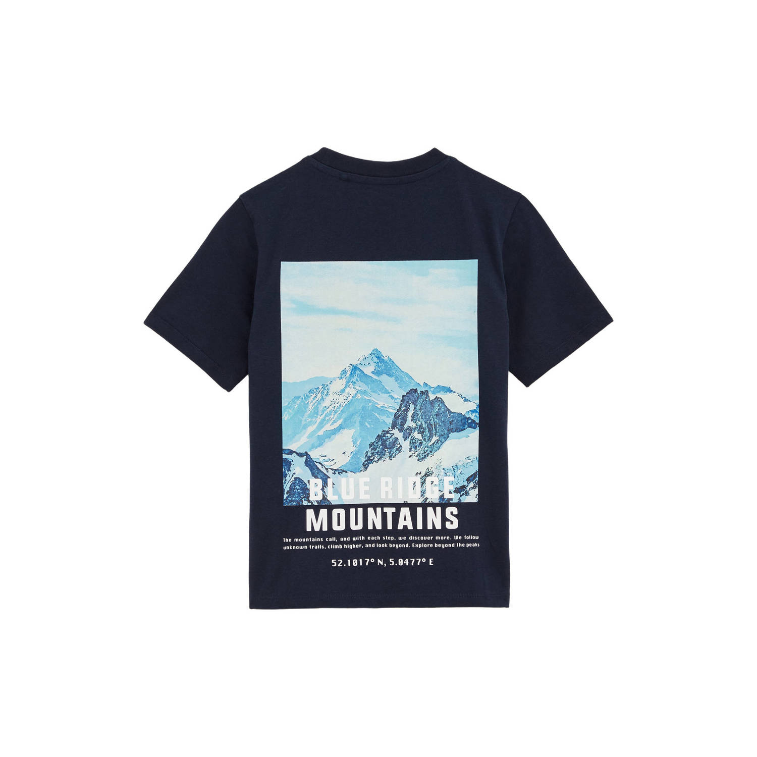 WE Fashion T-shirt donkerblauw