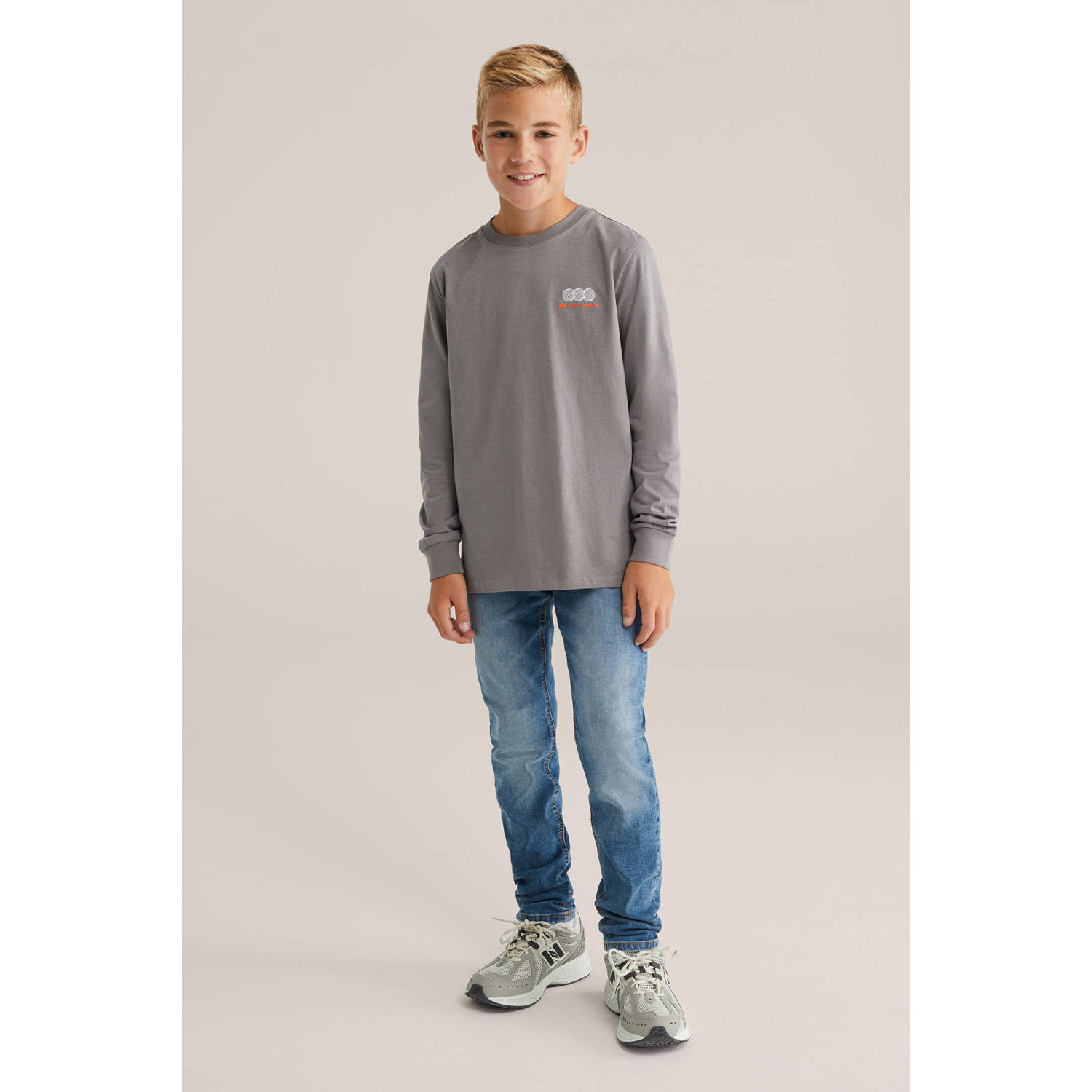WE Fashion longsleeve grijs