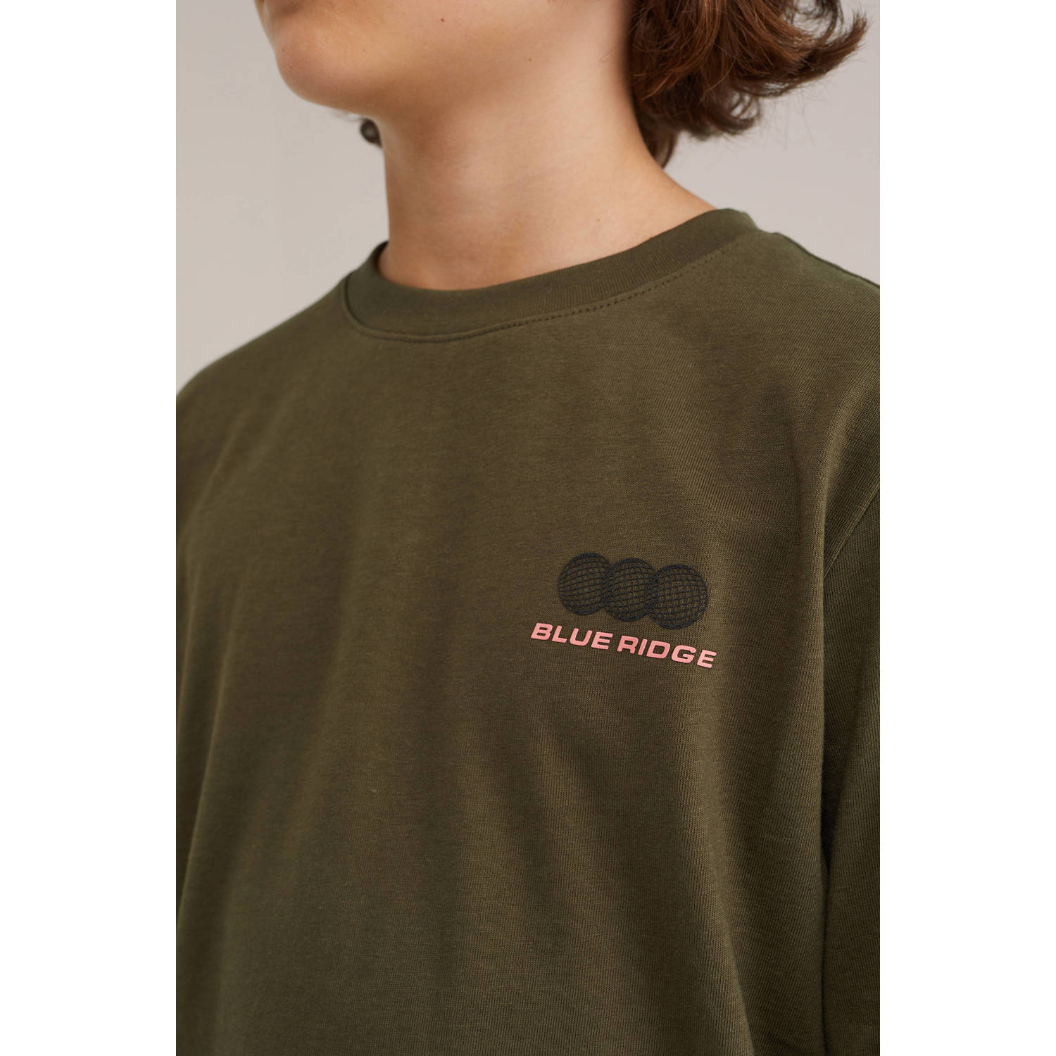 WE Fashion longsleeve olijfgroen