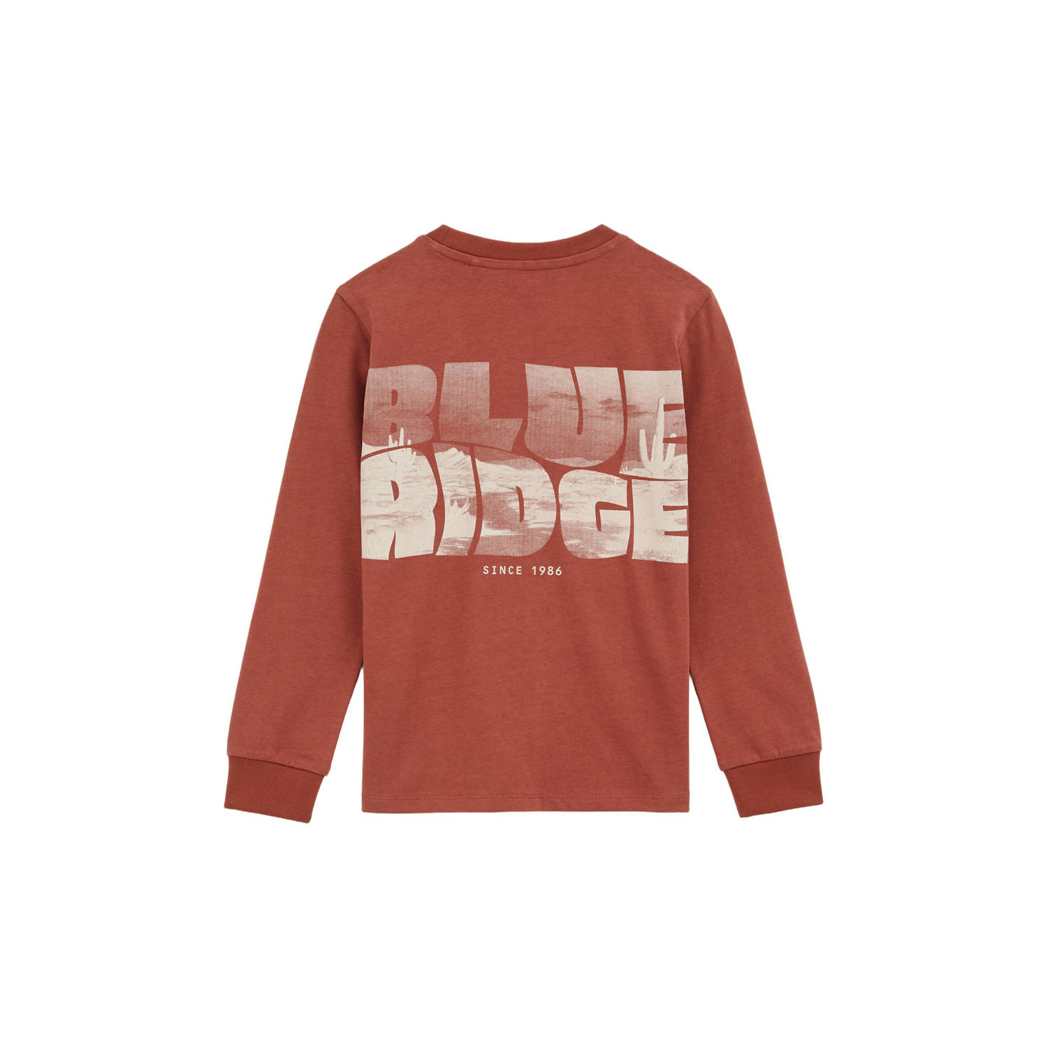 WE Fashion longsleeve donkerbruin
