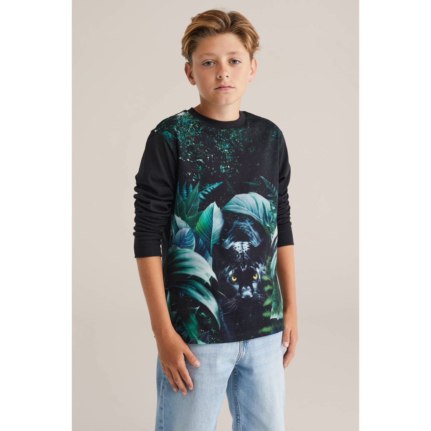 WE Fashion longsleeve zwart