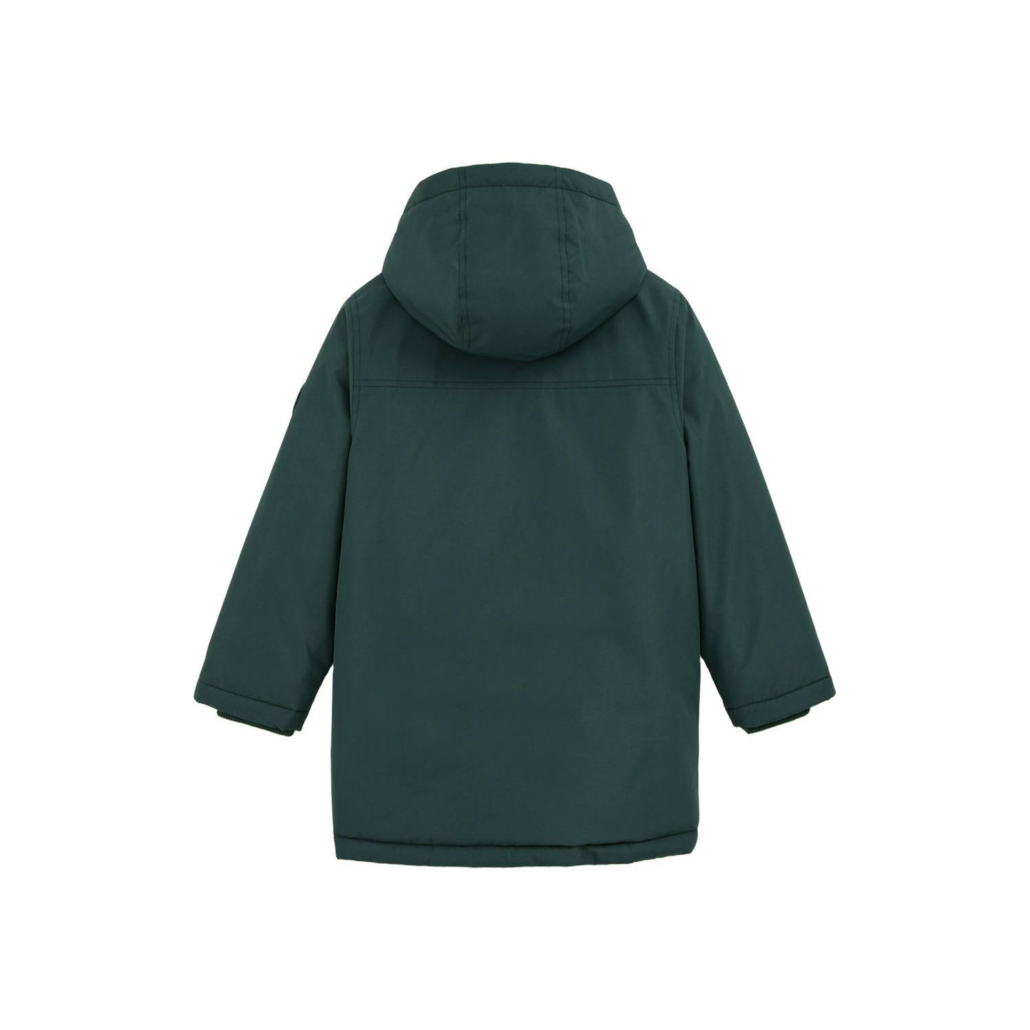 WE Fashion Blue Ridge parka donkergroen